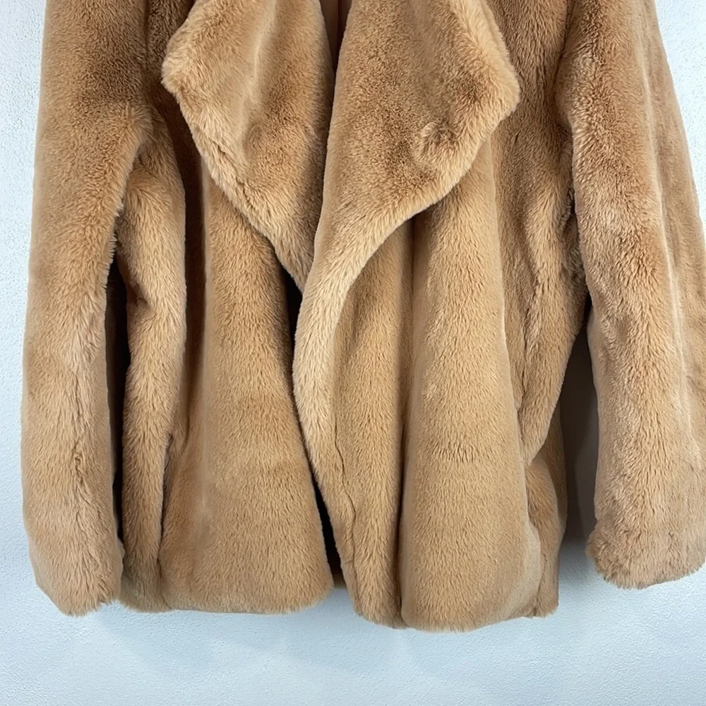Tiger Mist Fawkner Faux Fur Open Front Jacket Size Small - Picture 4 of 8